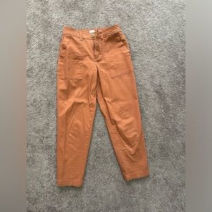 Burnt orange high rise pants from target